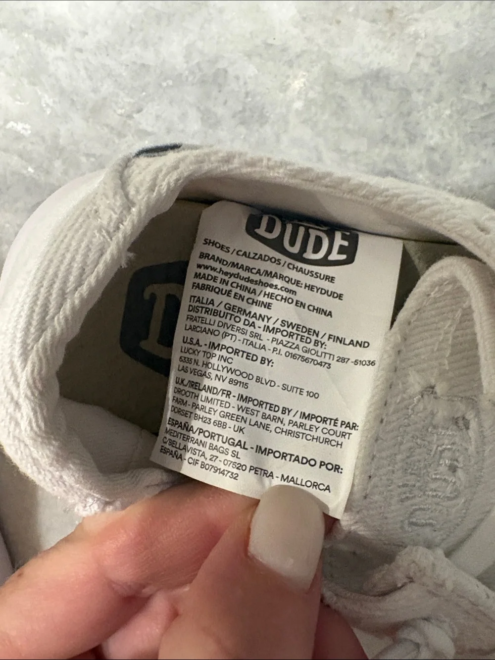 NWOT Hey Dude Kids White Canvas Moccasin Shoe